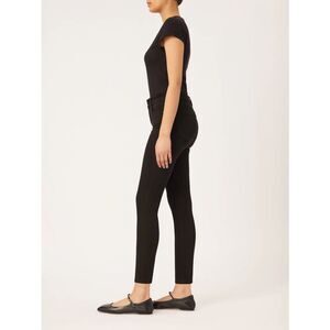 DL1961 Florence Ankle Midrise Instasculpt Skinny Hopper Black Jeans 28 #771